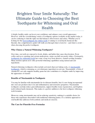brighten your smile naturally the ultimate guide