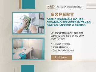 Professional Deep Cleaning & House Cleaning Services | A & D Cleaning | Dallas,