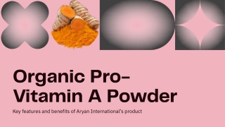 Organic Pro Vitamin A Powder Nature’s Health Boost in Every Spoon