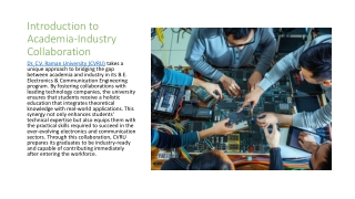 Bridging Academia and Industry - B.E. Electronics & Communication Engineering at CVRU