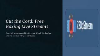 cut the cord free boxing live streams