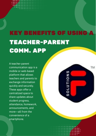 key benefits of using a teacher parent comm app