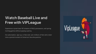 watch baseball live and free with vipleague