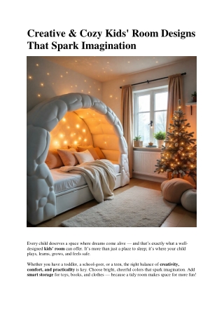 creative cozy kids room designs that spark