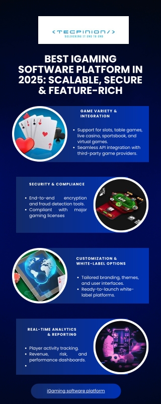 Best iGaming Software Platform in 2025: Scalable, Secure & Feature-Rich