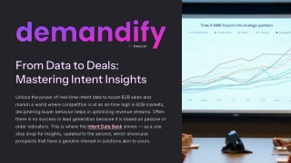 from data to deals mastering intent insights