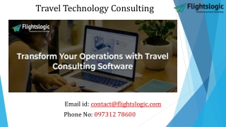 Travel Technology Consulting