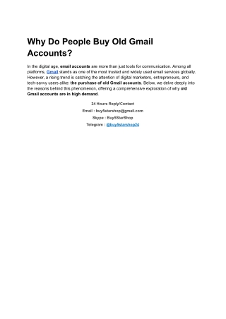 Buy Old Gmail Accounts_