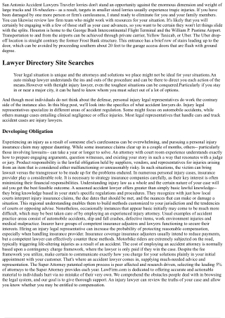san antonio accident lawyers traveler lorries