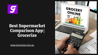 best supermarket comparison app grocerize