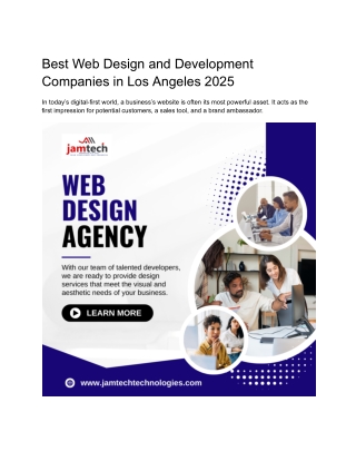 Best Web Design and Development Companies in Los Angeles 2025