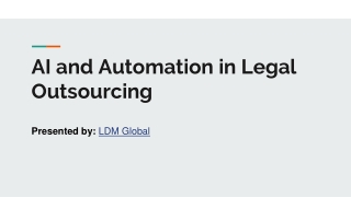 AI and Automation in Legal Outsourcing