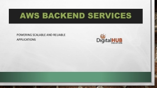 Explore Top AWS Backend Services for Developers