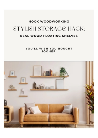 Stylish Storage Hack: Real Wood Floating Shelves You’ll Wish You Bought Sooner!