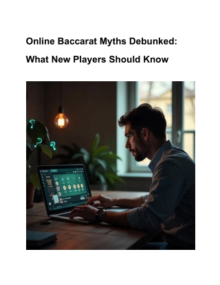 Online Baccarat Myths Debunked_ What New Players Should Know