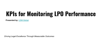 kpis for monitoring lpo performance