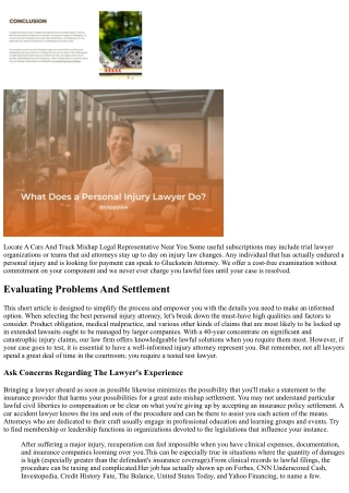 What To Look For In An Accident Lawyer? Leading Pointers For Working With Americ