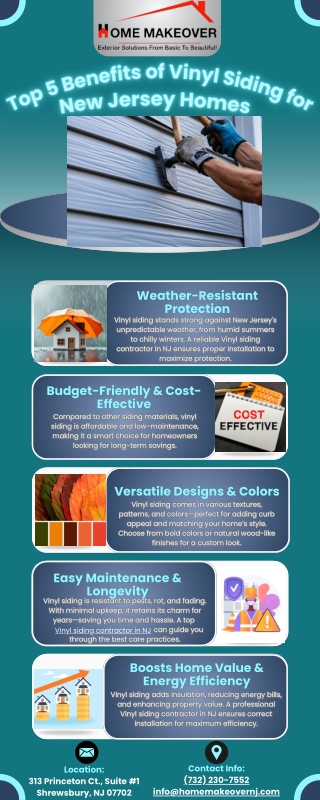 Upgrade Your Home: Vinyl Siding Benefits for NJ Homeowners