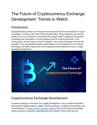 The Future of Cryptocurrency Exchange Development_ Trends to Watch