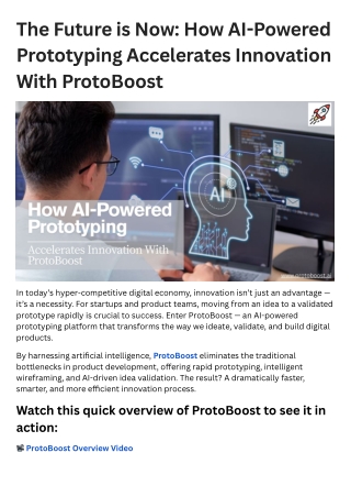 The Future is Now: How AI-Powered Prototyping Accelerates Innovation With Proto