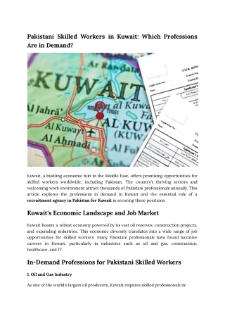 Pakistani Skilled Workers in Kuwait_ Which Professions Are in Demand_