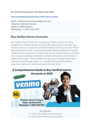 Buy Verified Venmo Accounts_ The Ultimate Guide (2025)