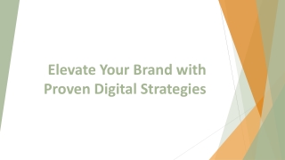 Elevate Your Brand with Proven Digital Strategies