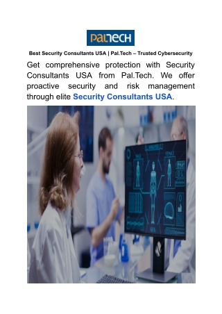 Best Security Consultants USA _ Pal.Tech – Trusted Cybersecurity