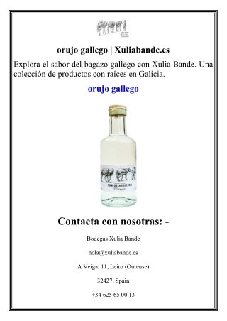 orujo gallego xuliabande es