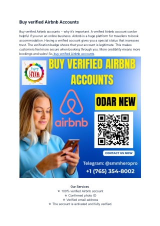 17 Best Site To Buy Verified Airbnb Accounts Host A Step By Step Guide