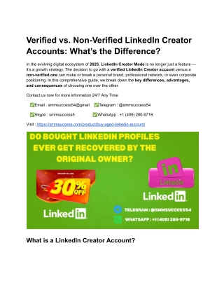 Verified vs. Non-Verified LinkedIn Creator Accounts_ What’s the Difference_