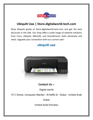 Ubiquiti Uae  Store.digitalworld-tech.com