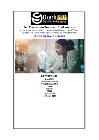 seo company in branson ozarkseo com increase your
