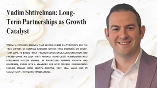 Vadim Shtivelman: Adapting Together Through Change.