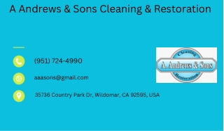 a andrews sons cleaning restoration