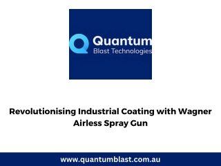 Revolutionising Industrial Coating with Wagner Airless Spray Gun