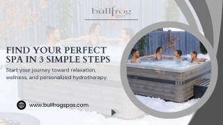 Spa Sales Near Me | Bullfrog Spas