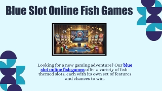 Blue Slot Online Fish Games