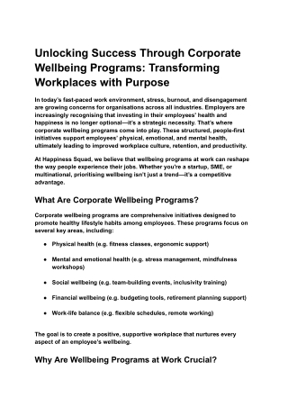 Unlocking Success Through Corporate Wellbeing Programs_ Transforming Workplaces with Purpose
