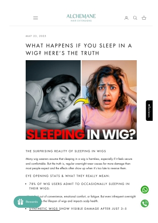 What Happens If You Sleep in a Wig Here’s the-Truth