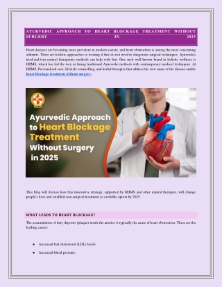 Ayurvedic Approach to Heart Blockage Treatment Without Surgery in 2025 (1)