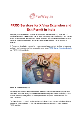 Farway - Trusted Immigration and Visa Assistance Services