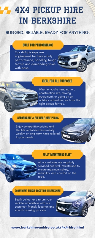 4x4 pickup hire Berkshire  Pickup van hire Berkshire