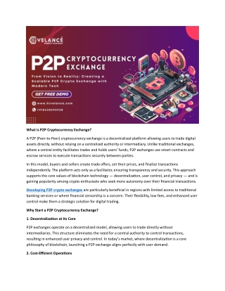 what is p2p cryptocurrency exchange