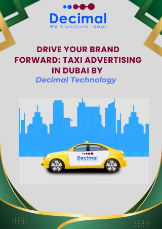 drive your brand forward taxi advertising