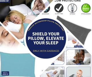 Shield Your Sleep in Style – Buy Soft & Waterproof Pillow Protectors Online from GaddaCo