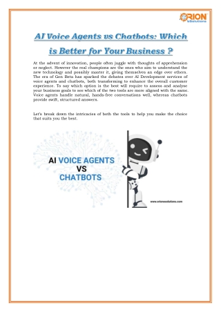 AI Voice Agents vs Chatbots: Which is Better for Your Business ?