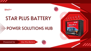 Star Plus Battery - Power Solutions Hub
