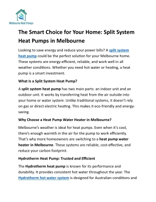 The Smart Choice for Your Home