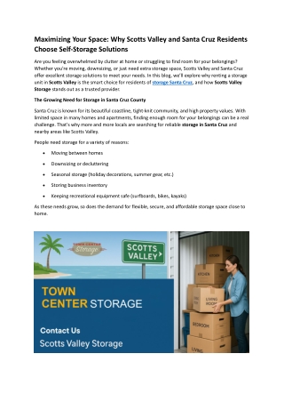 maximizing your space why scotts valley and santa